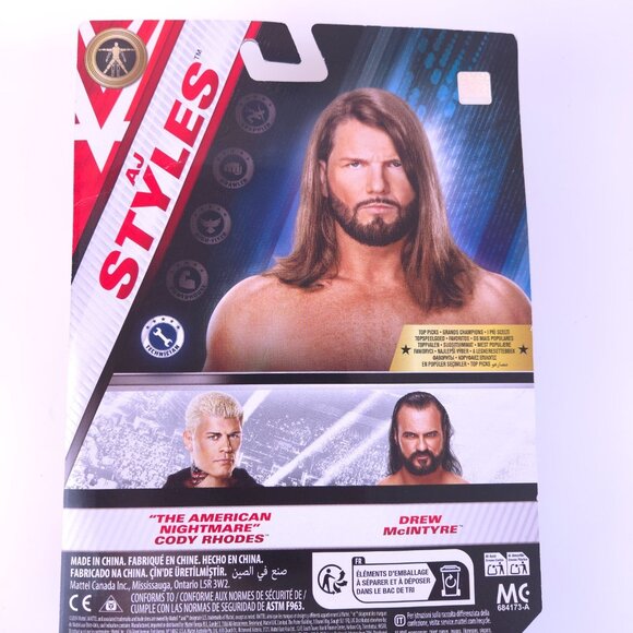 AJ Styles WWE Main Event Series Top Pick Action Figure Mattel - Picture 4 of 5